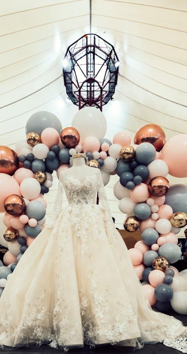 Wedding dress display at expo